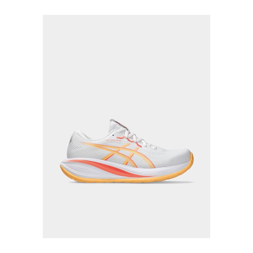 ASICS Womens Gel-Cumulus 28 White/Orange Glow Running Shoes