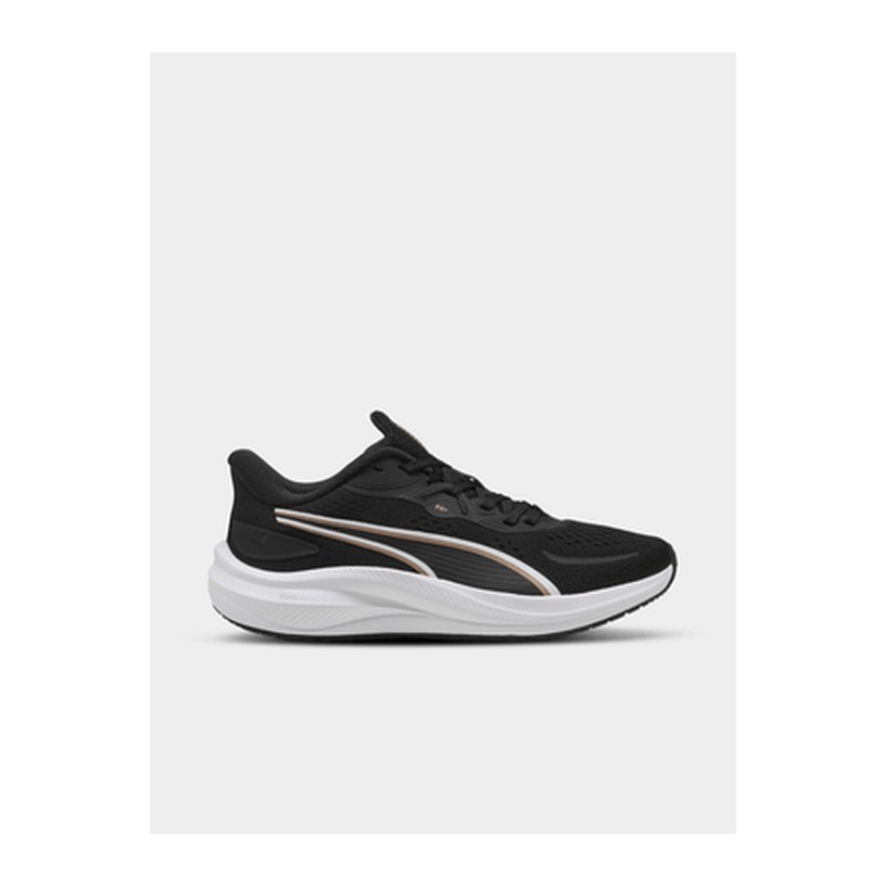 Puma Womens Skyrocket Lite Black/Gold Running Shoes