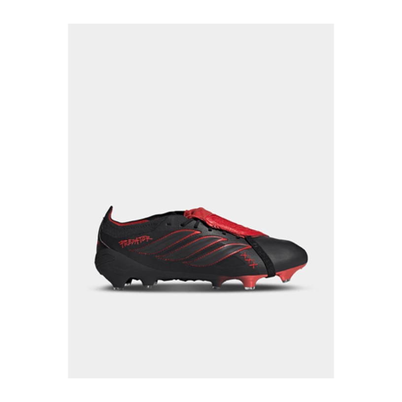 adidas Mens Predator Elite L-Tech Fold-Over Tongue Black/Red Boots