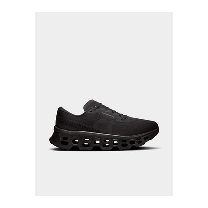 On Men Cloudmonster 3 Black Running Shoes