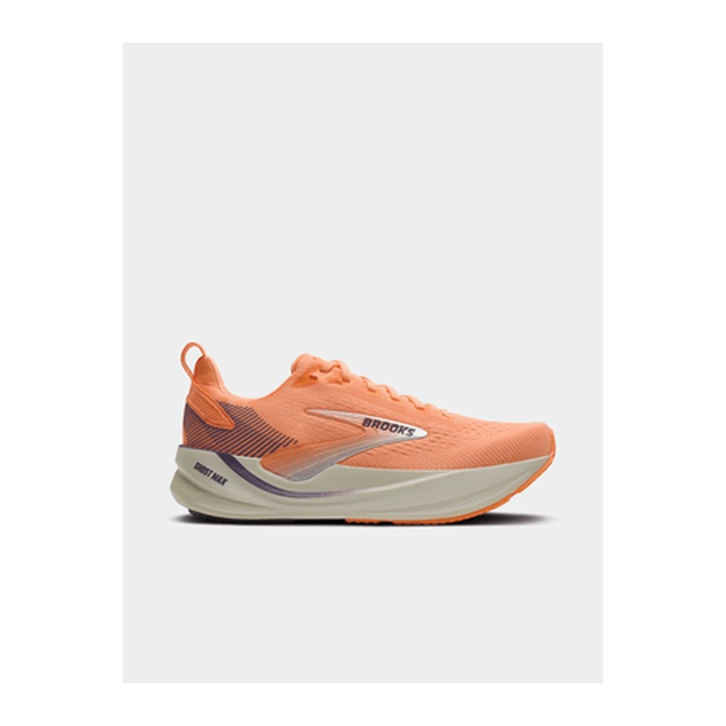 Brooks Womens Ghost Max 4 Cyber Peach/Grape Running Shoes