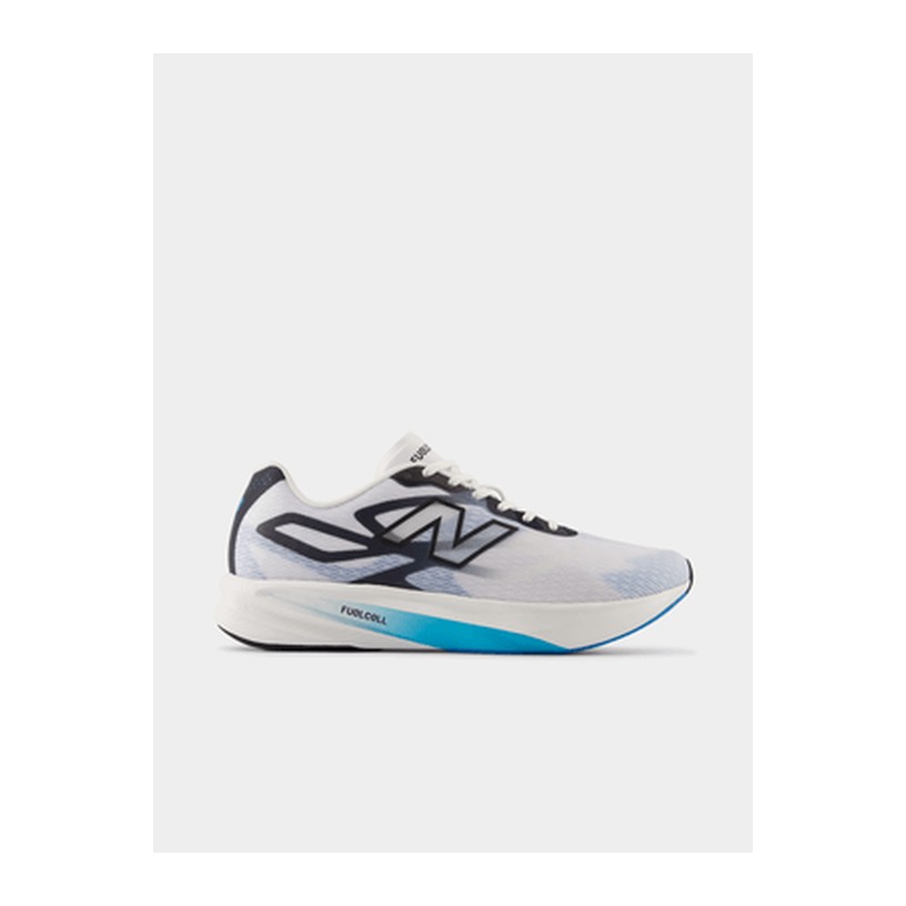 New Balance Mens Fuelcell Flite-R White/Blue Running Shoes