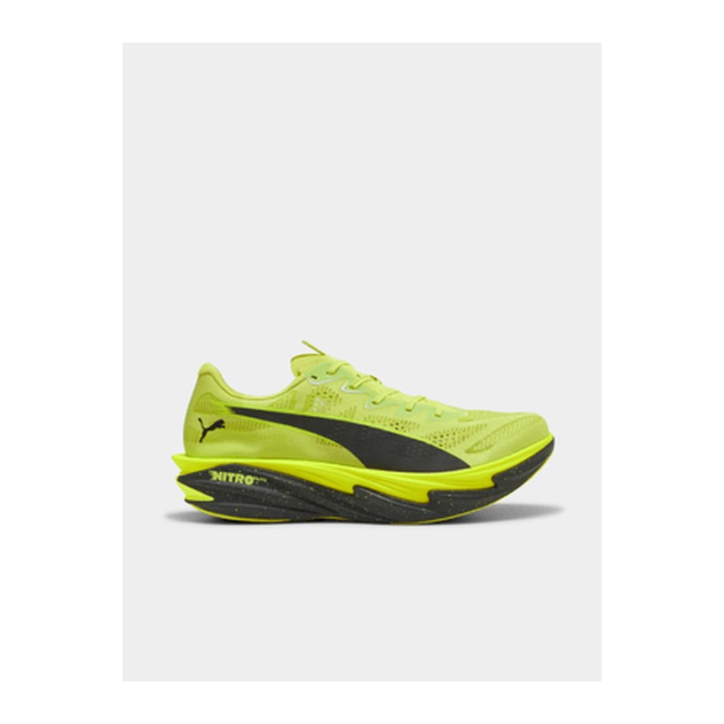 Puma Mens Deviate Nitro Elite 4 Sunny Lime Running Shoes