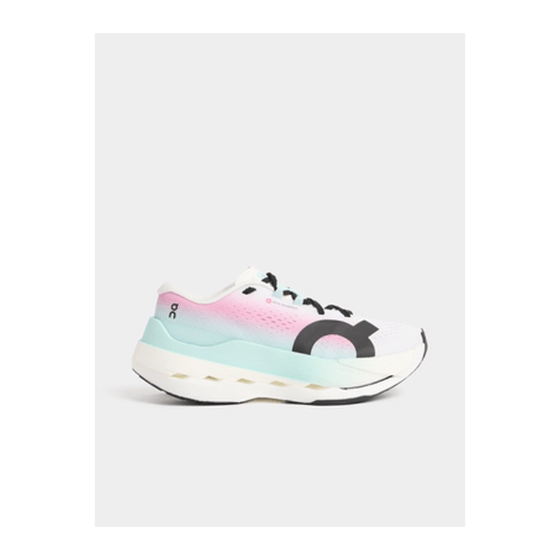 On Womens Cloudboom Max White/Celeste Running Shoes