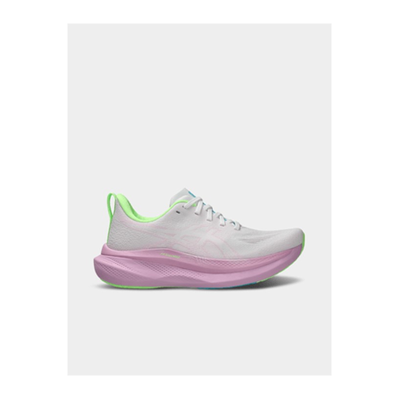 ASICS Womens Glideride Max 2 White/Hazy Lilac Running Shoes