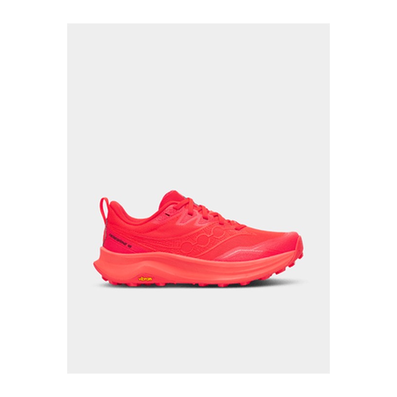 Saucony Womens Peregrine 16 Vizired/Rouge Trail Running Shoes