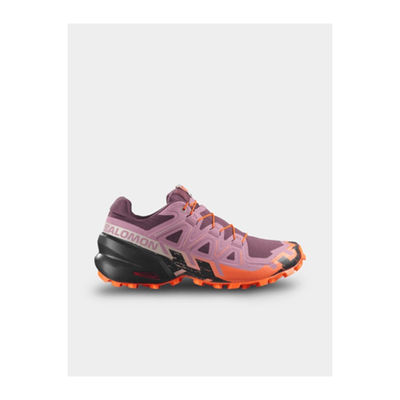 Salomon Womens Speedcross 6 Huckleberry/Dusky/Nectarine Trail Running Shoes
