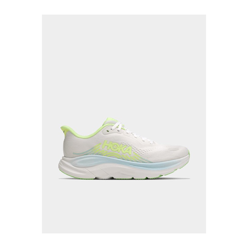Hoka Womens Clifton 11 Frost/Neon Yuzu Running Shoes