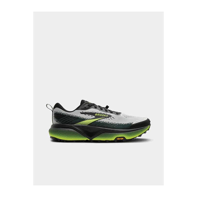 Brooks Mens Cascadia 20 Grey/Black/Nightlife Trail Running Shoes
