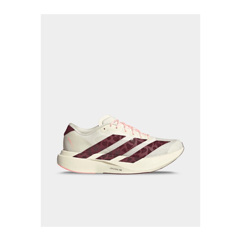 adidas Womens Adizero Evo SL Off White/Shadow Red Running Shoes