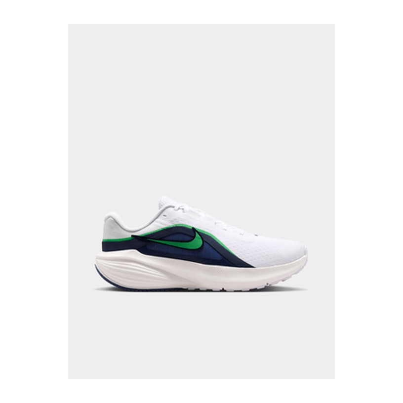 Nike Mens Downshifter 14 White/Green Running Shoes