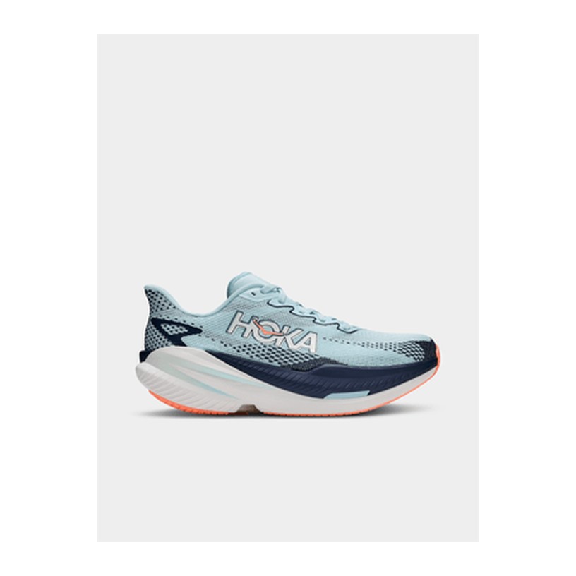 Hoka Womens Mach x3 Glimmering Blue/Varsity Navy Running Shoes