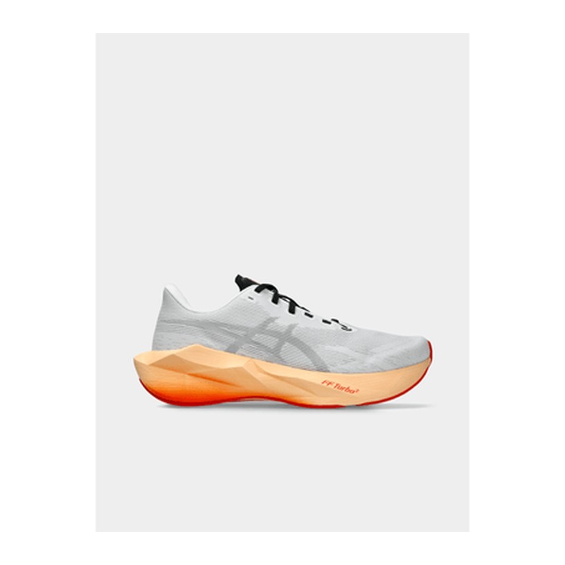 ASICS Mens Novablast 6 White/Orange Glow Running Shoes