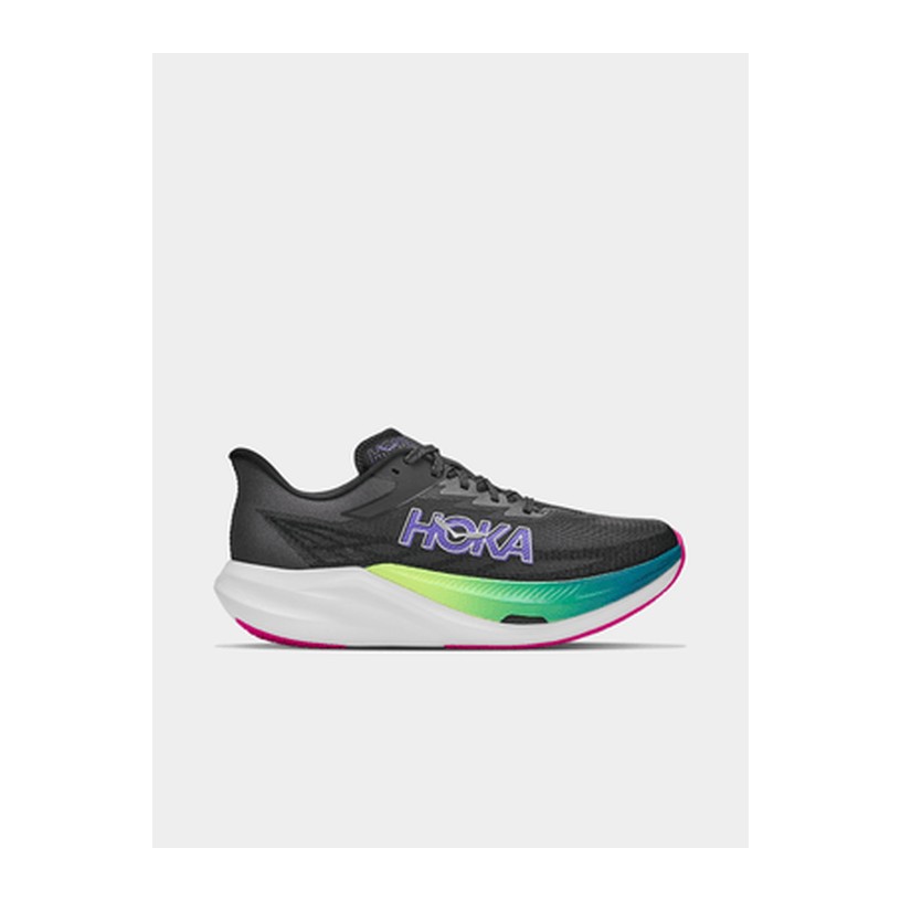 Hoka Mens Rocket X 3 Black/Neon Nebula Running Shoes