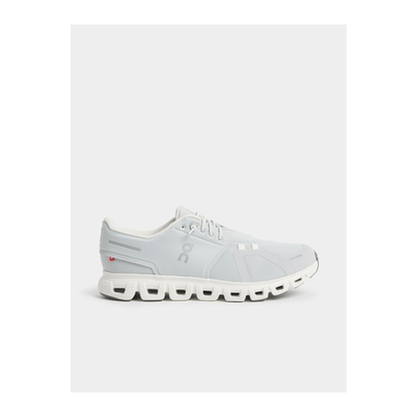 On Mens Cloud 6 Glacier/White Running Shoes