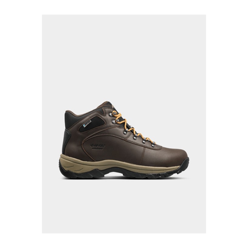 Hi-Tec Mens Altitude Base Camp Lite Brown Hiking Shoes