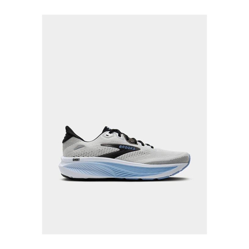Brooks Mens Ghost 18 White/Black/Open Air Running Shoes