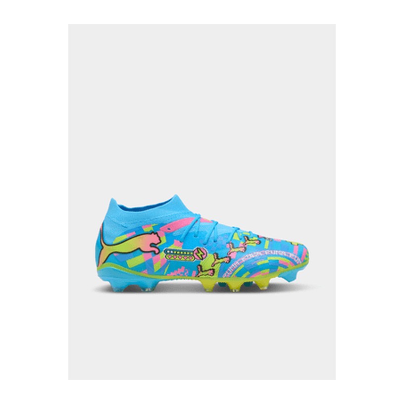 Puma Mens Future 9 Match Advanced Level FG/AG Blue/Pink Boots