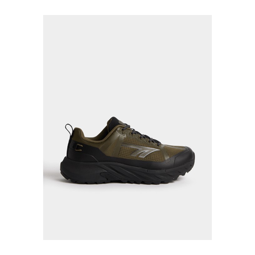 Hi-Tec Mens Gantry Walk Olive/Black Trail Running Shoes