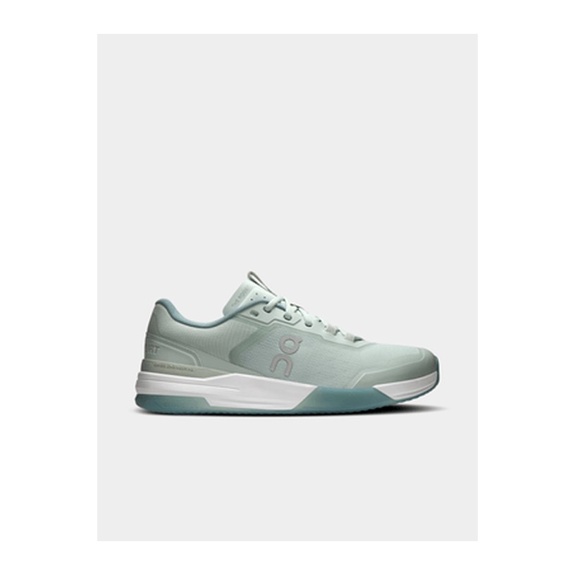 On Mens The Roger Pro 2 Clay Mineral/Linen Tennis Shoes