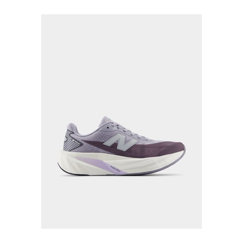 New Balance Womens Fuelcell Rebel V5 Grey/Purple Running Shoes