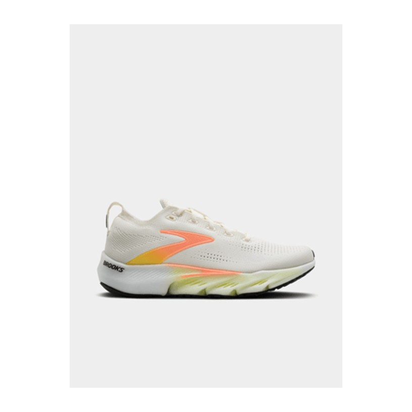 Brooks Womens Glycerine Flex White/Raisin/Metallic Running Shoees
