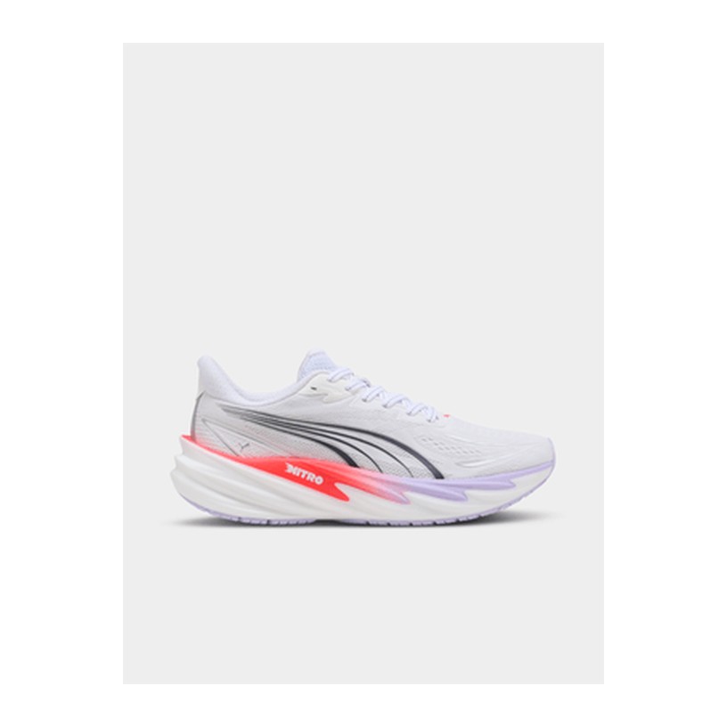 Puma Womens Velocity Nitro 5 White/Ultra Red Running Shoes