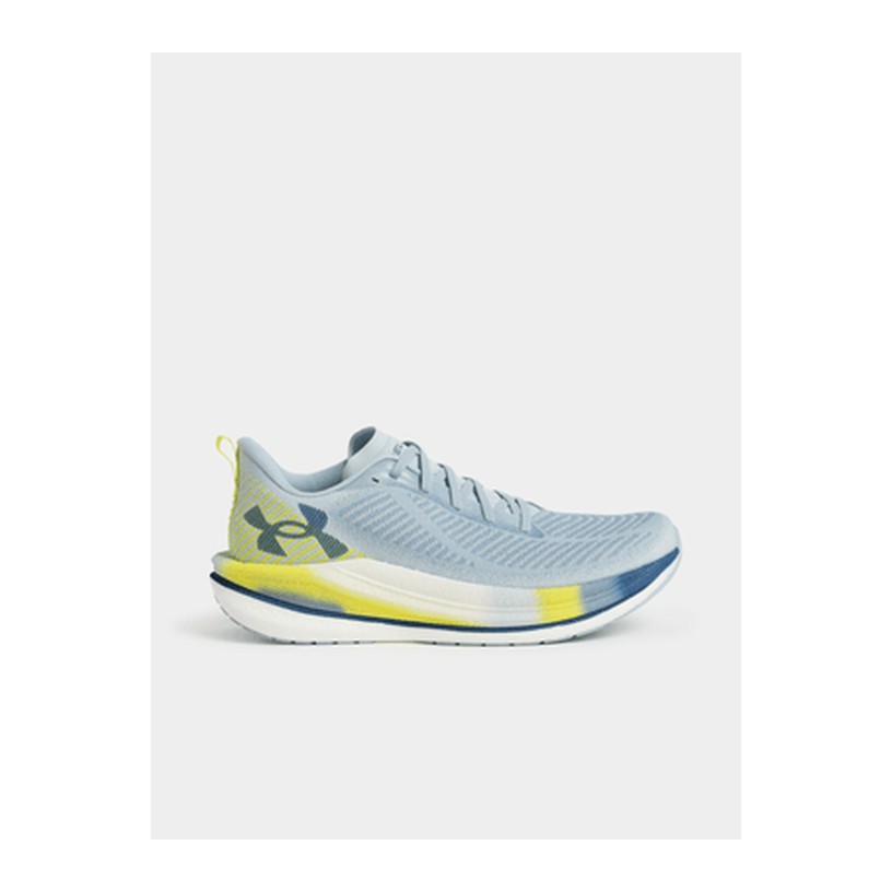 Under Armour Mens Velociti SPD Blue Fog/Yellow Running Shoes