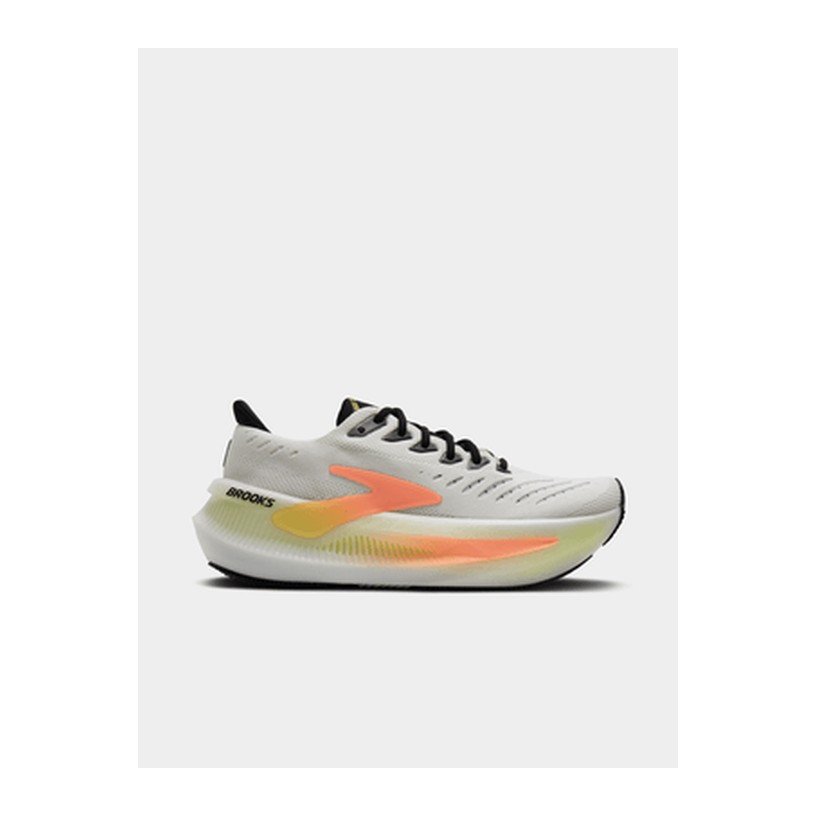 Brooks Womens Glycerin Max 2 White/Cyber Yellow/Nightlife Running Shoes