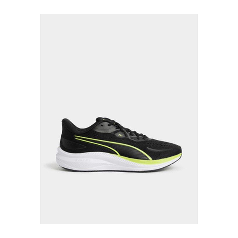 Puma Mens Skyrocket Lite 2 Black/Sunny Lime Running Shoes